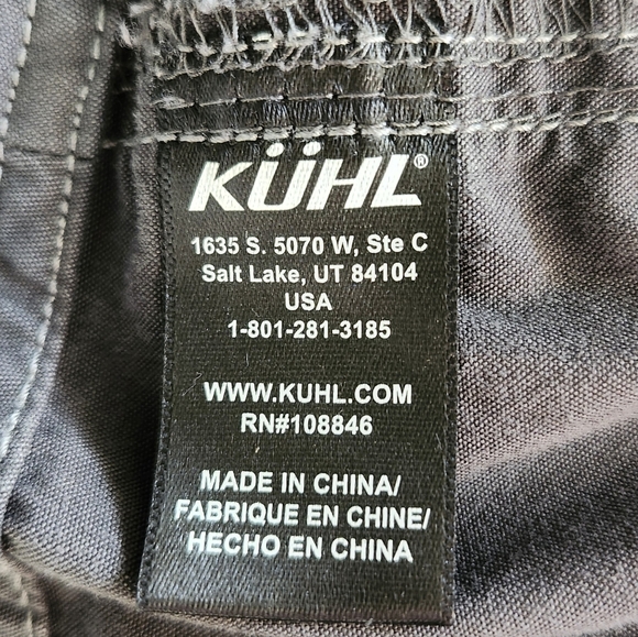 Kuhl Dark Gray Straight Fit Hiking Outdoors Pants. Sz. 6 - Picture 5 of 16